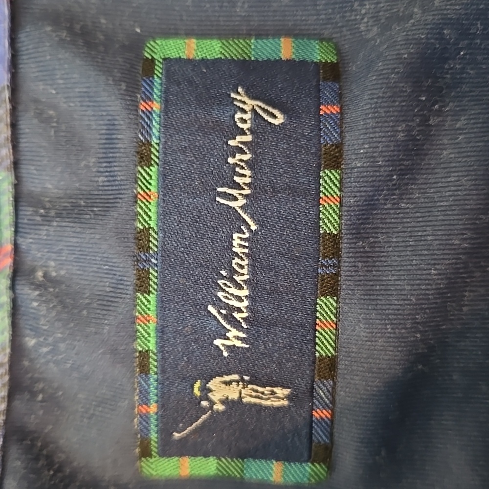 William Murray Polo Shirt Mens Medium Blue Floral Print Golg Casual - Picture 3 of 10